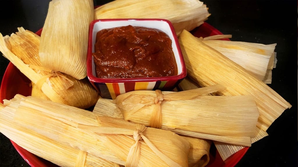 Mexican tamales for Christmas