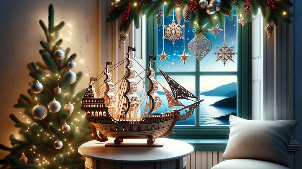 Greek Decorative Christmas Ships
