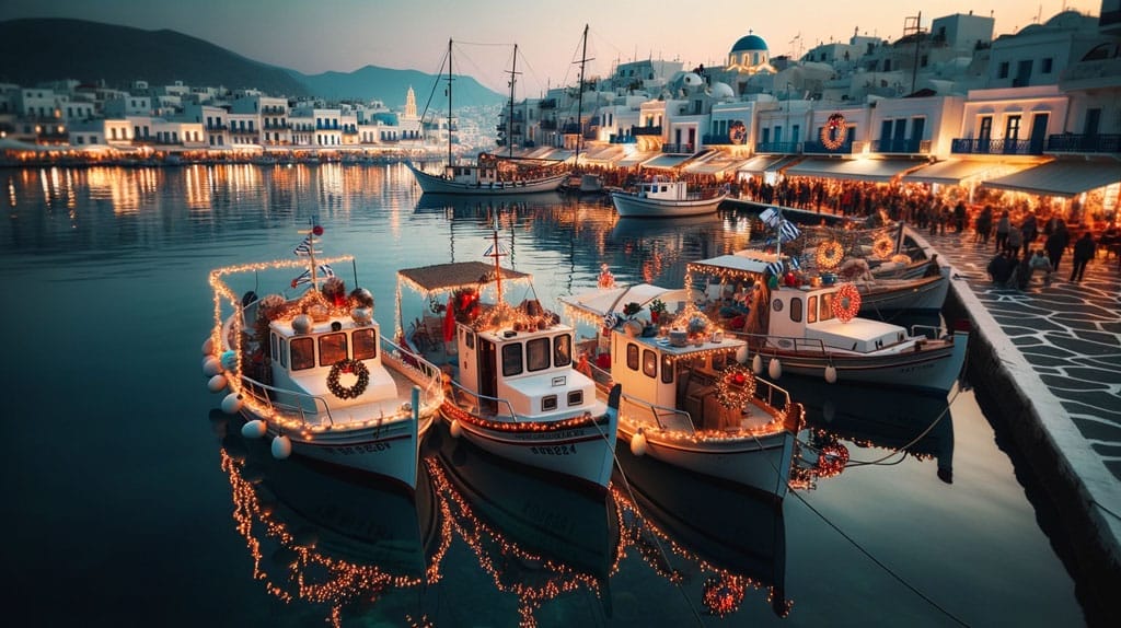 Karavaki Greek Christmas Boat Decoration