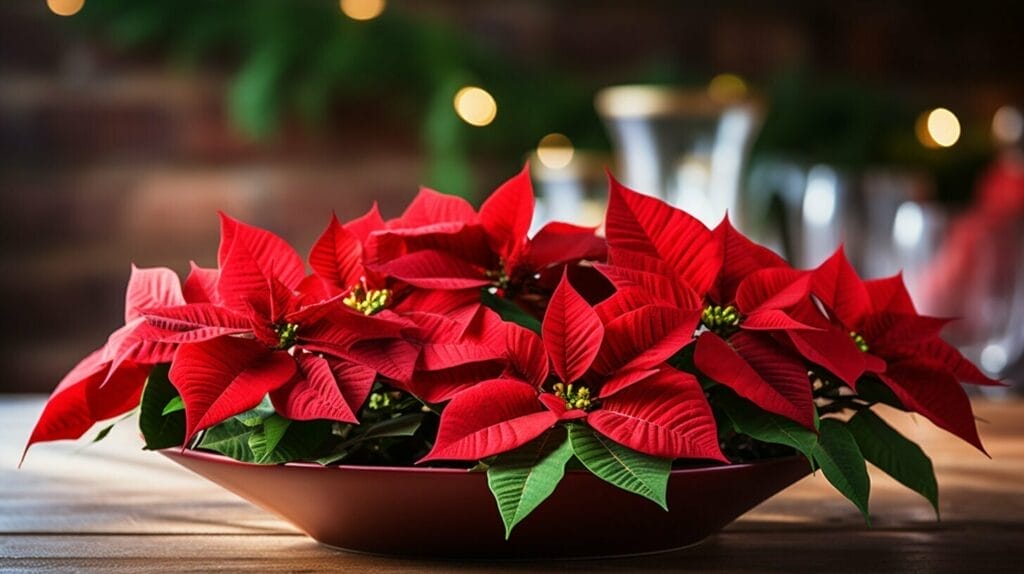 Poinsettia Centerpiece Poinsettia Centerpiece