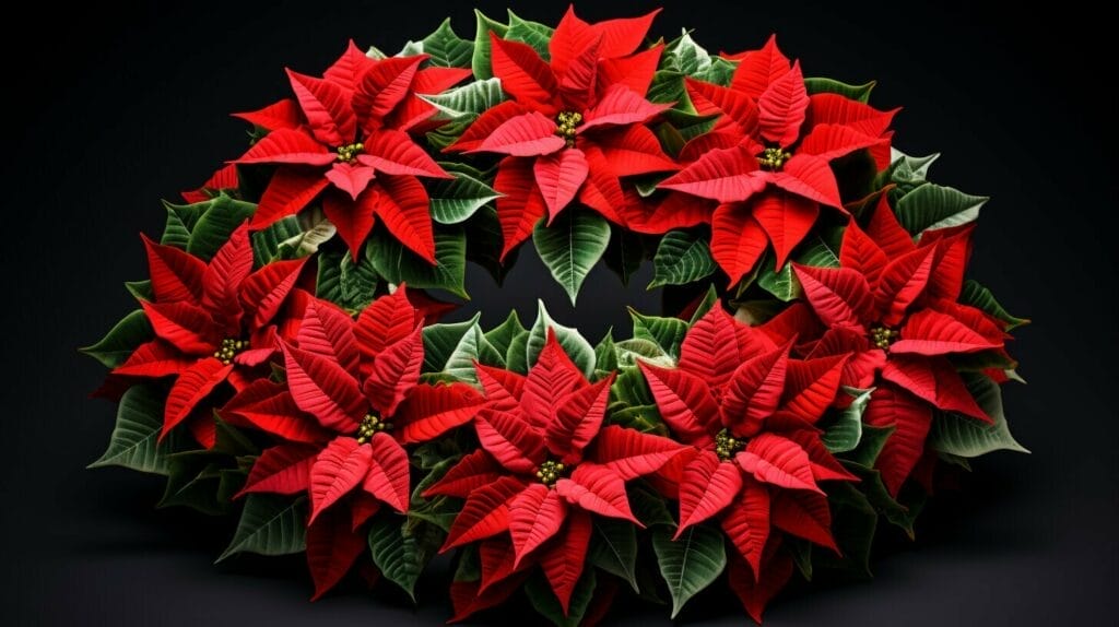 Poinsettia Wreath