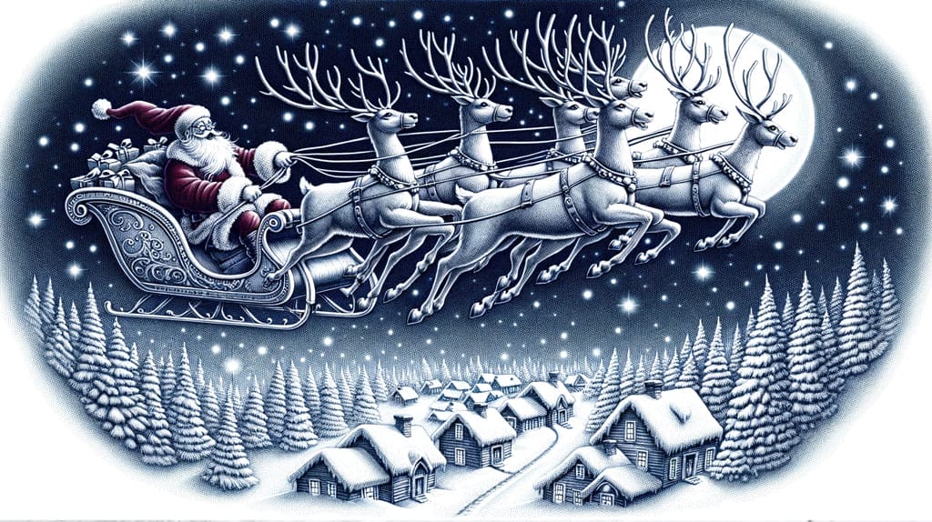 flying reindeer