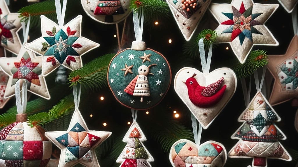 fabric christmas ornaments