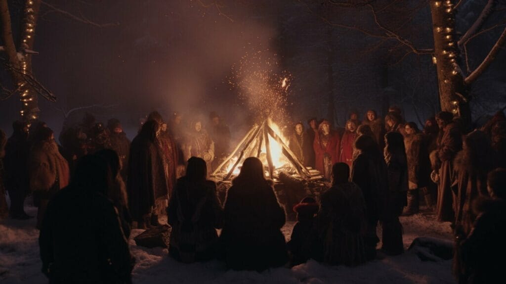 germanic tribe celebrating Yule