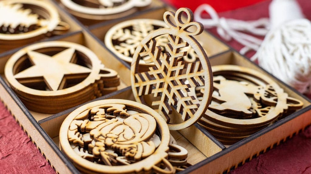 wooden christmas ornaments