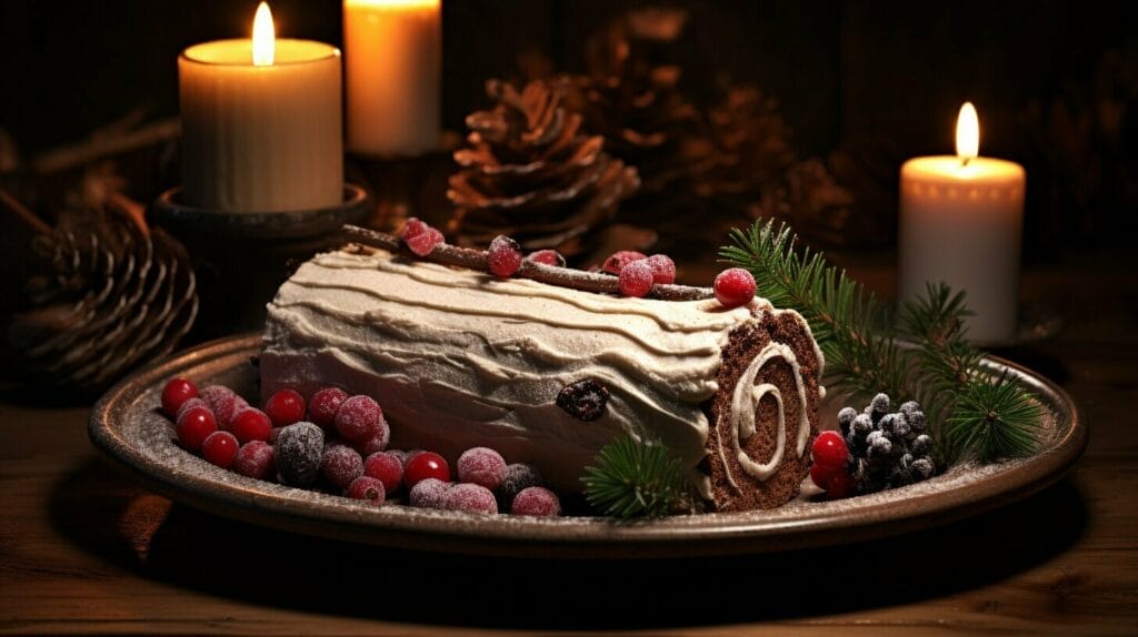 yule log cake