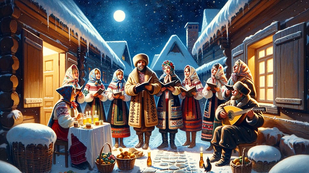 Ukrainian Christmas Carol koliada singing