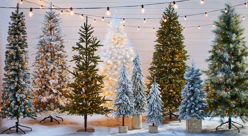 artificial christmas trees