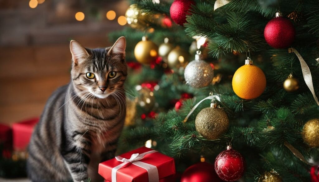 how to keep cat out of christmas tree