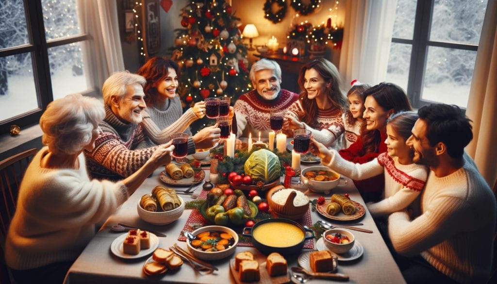 traditional Romanian Christmas Meal 