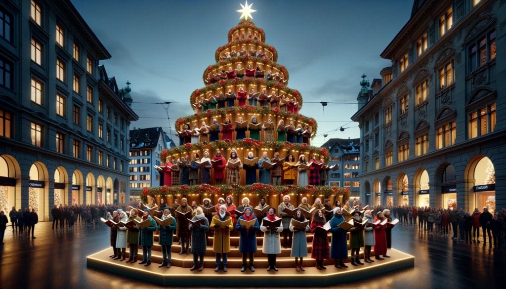 Zurich Singing Christmas Tree